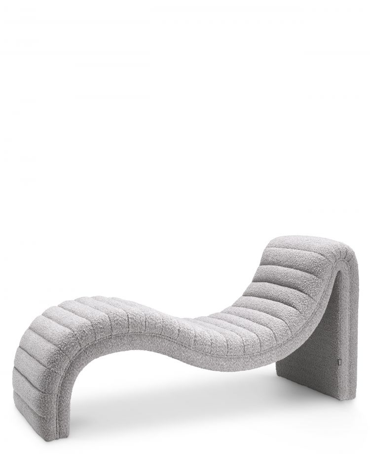 Pioneer Chaise Longue bouclé grey - Newport