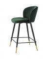 Volante counter stool velvet roche dark green