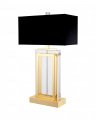 Arlington Table Lamp crystal/gold black shade