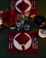 Castleford dark red placemat