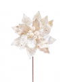Poinsettia Decorative Branch White