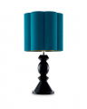 Dionne tafellamp zwart/turquoise