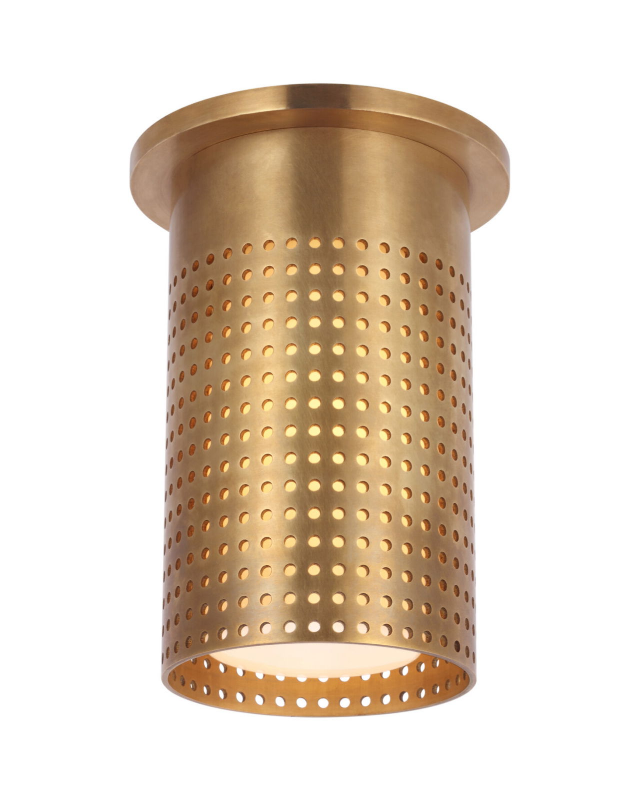 Precision Short Monopoint Flush Mount Antique Brass