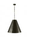 Goodman Large Hanging Lamp Bronze and Antique Brass/Bronze Shade L