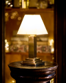 Charles portable table lamp in vintage brass