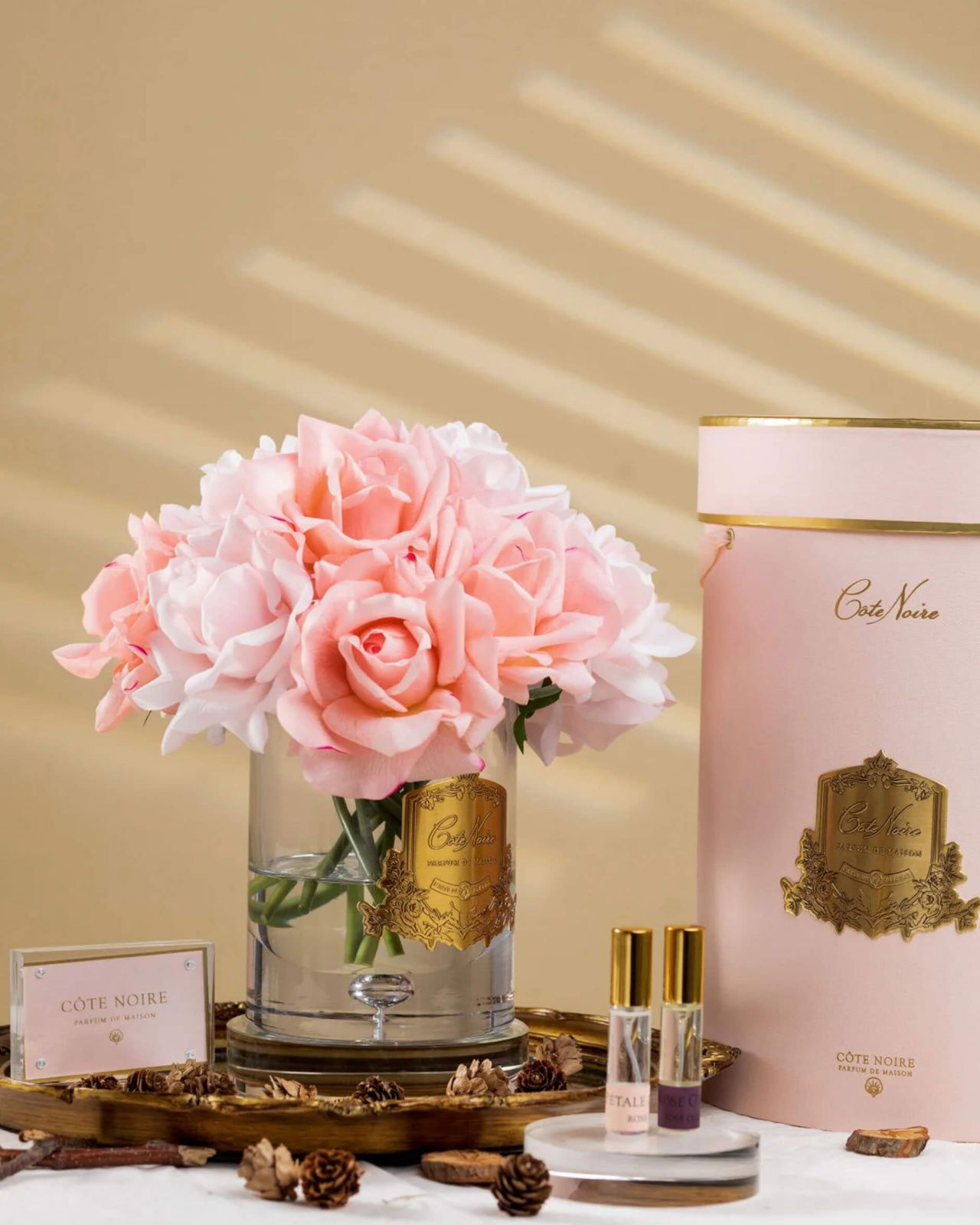 Grand Bouquet gåvoset rosa