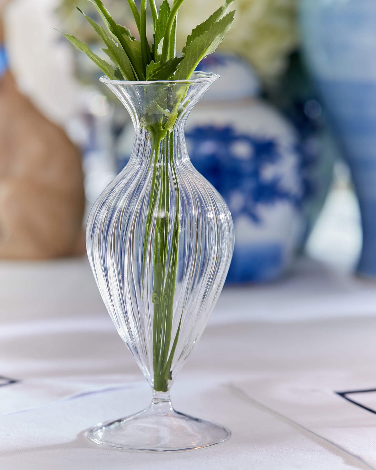 Lilly Vase Clear Glass