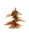Tropique ceiling lamp in antique brass