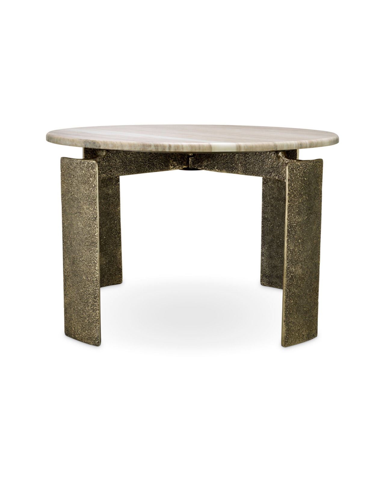 Bodega matbord rund antik mässing