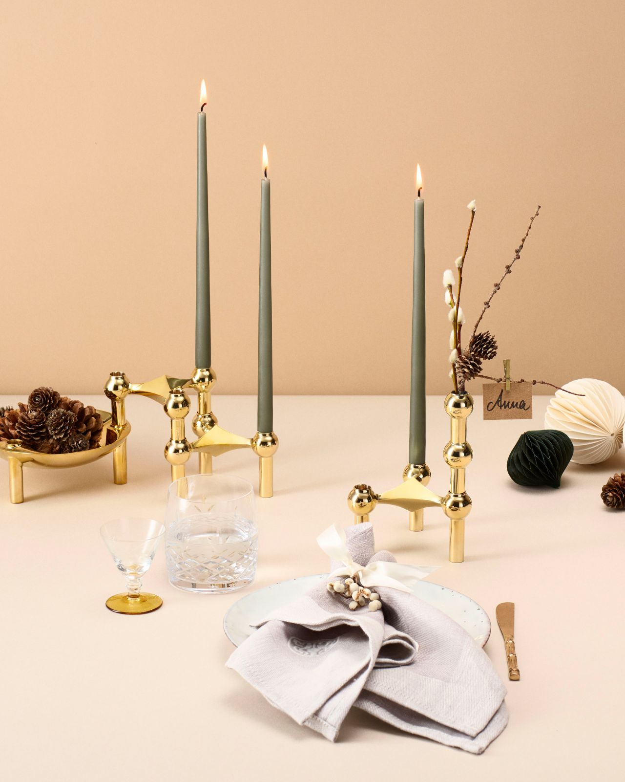 Nagel skål mässing