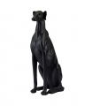 Anville Greyhound Sculpture Black