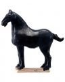 Tang häst skulptur svart