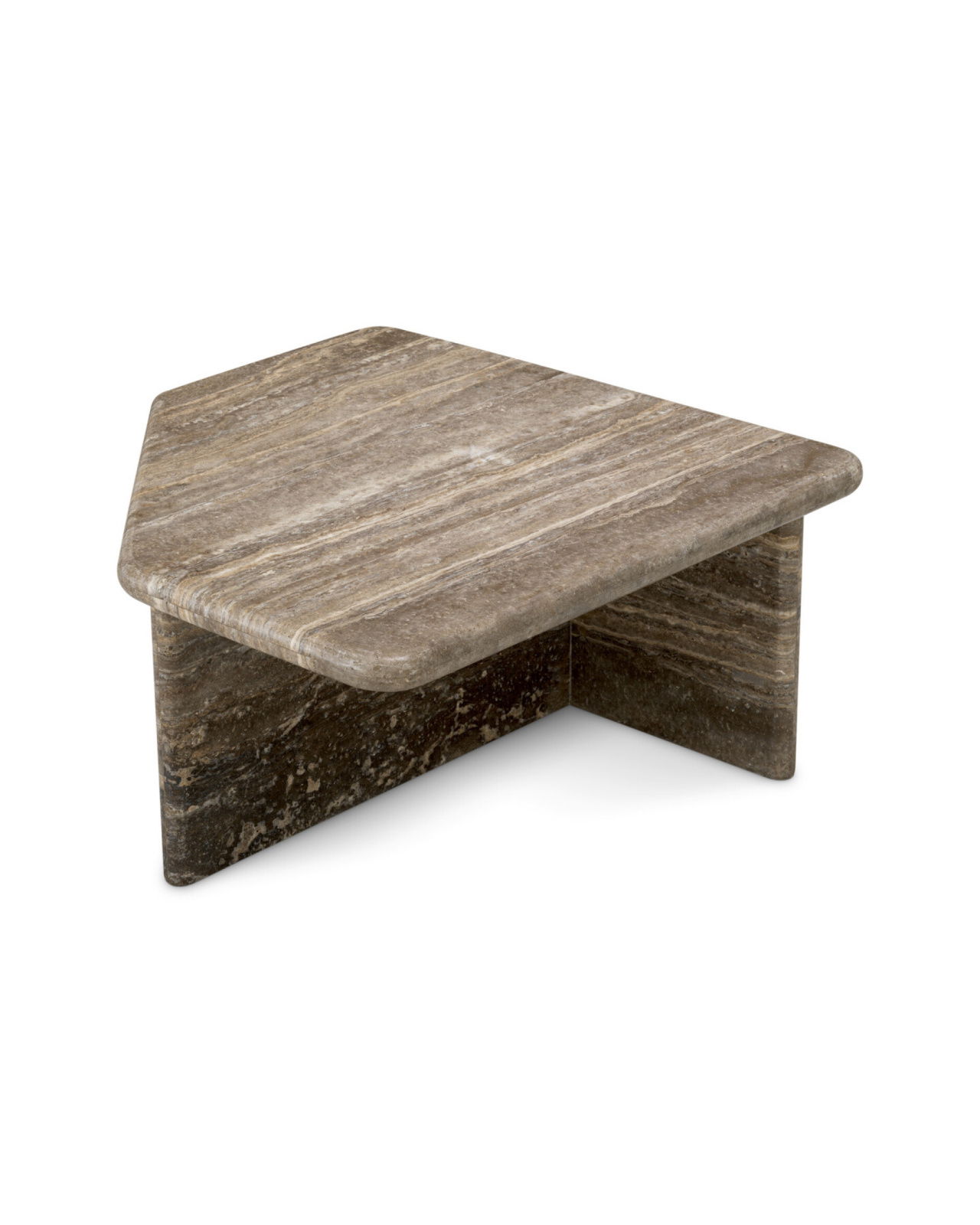 Ciro salontafel zilver travertin