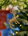 Gladys Reindeer Ornament Gold