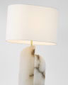 Savoye Large Right Table Lamp Alabaster