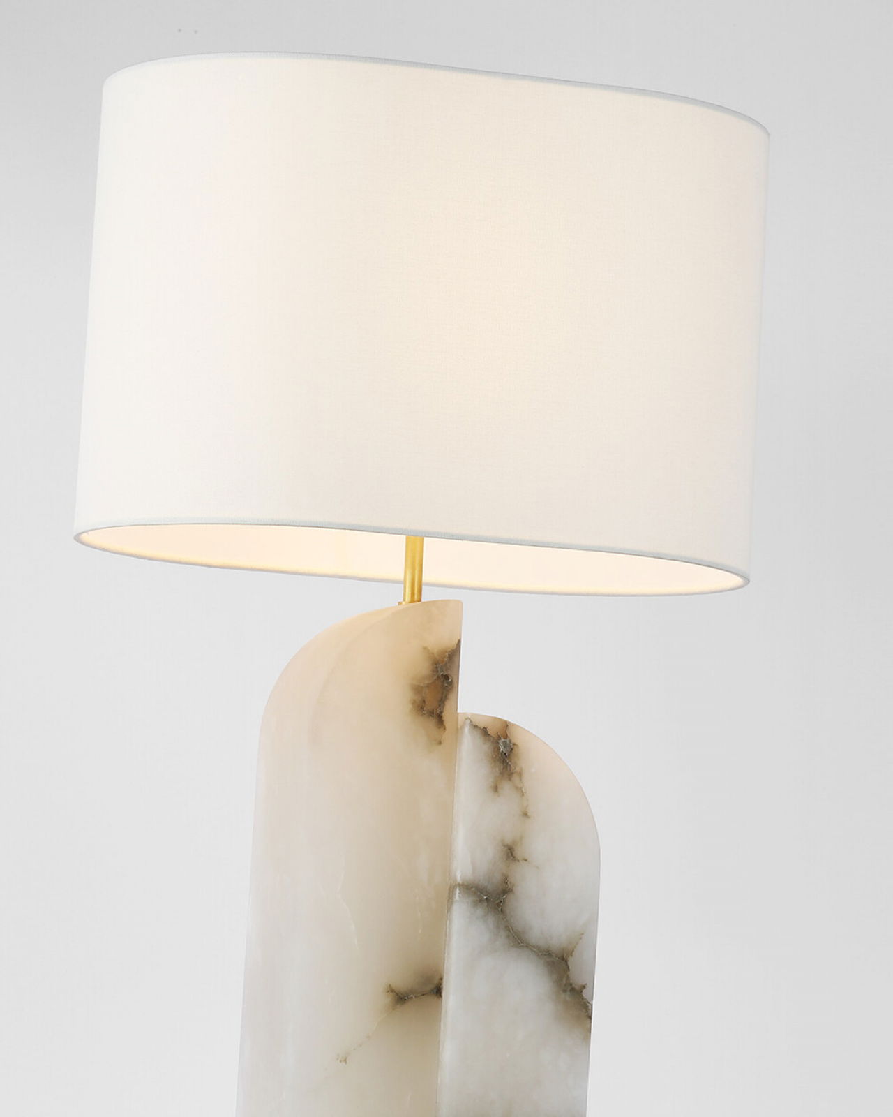 Savoye Large Right Table Lamp Alabaster