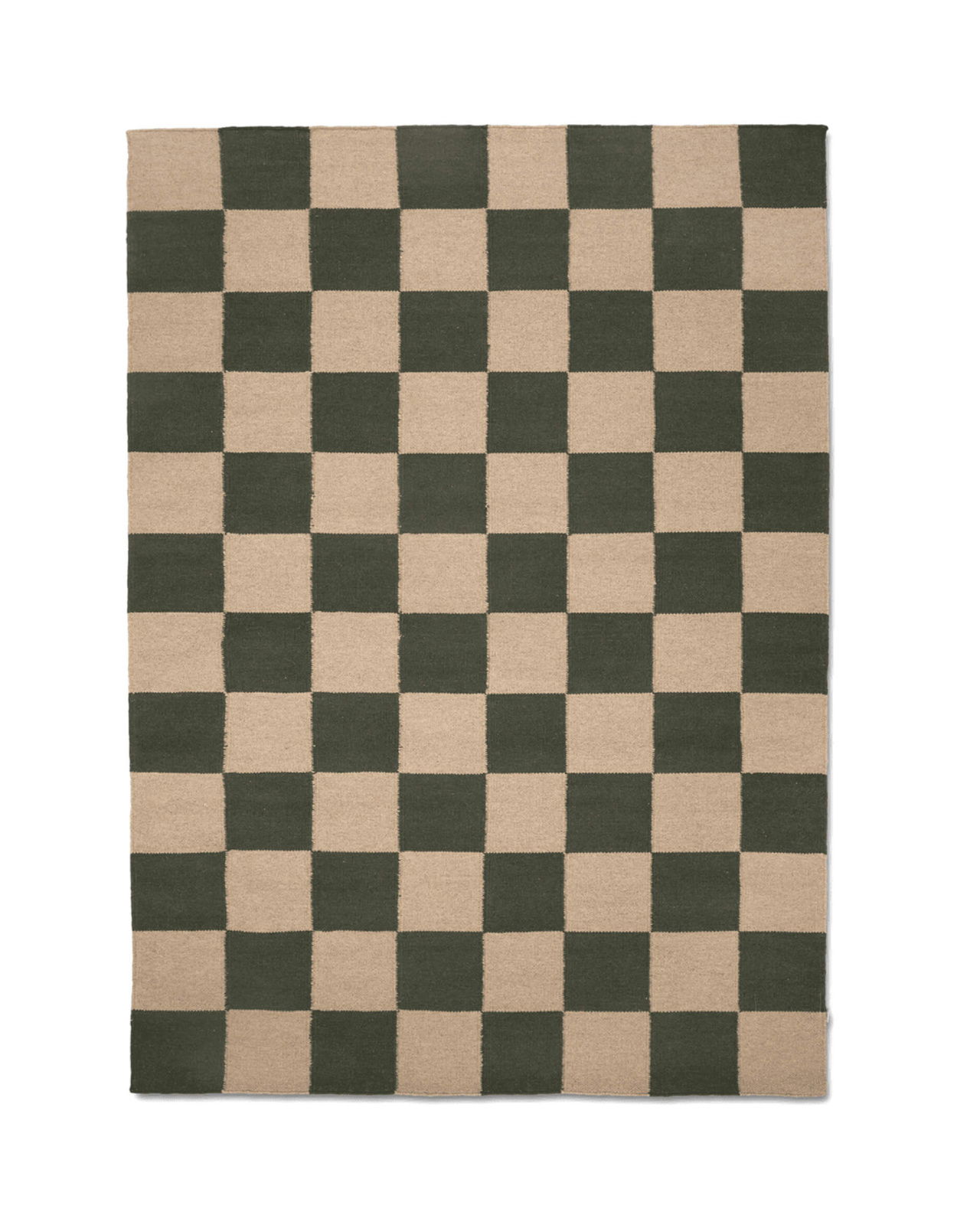 Square Rug forest green