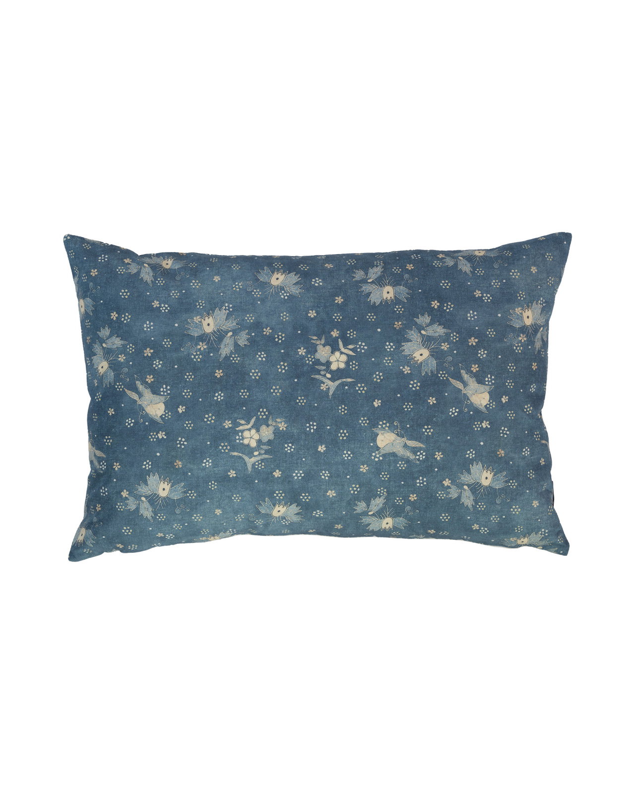 Wells Batik cushion cover chambray