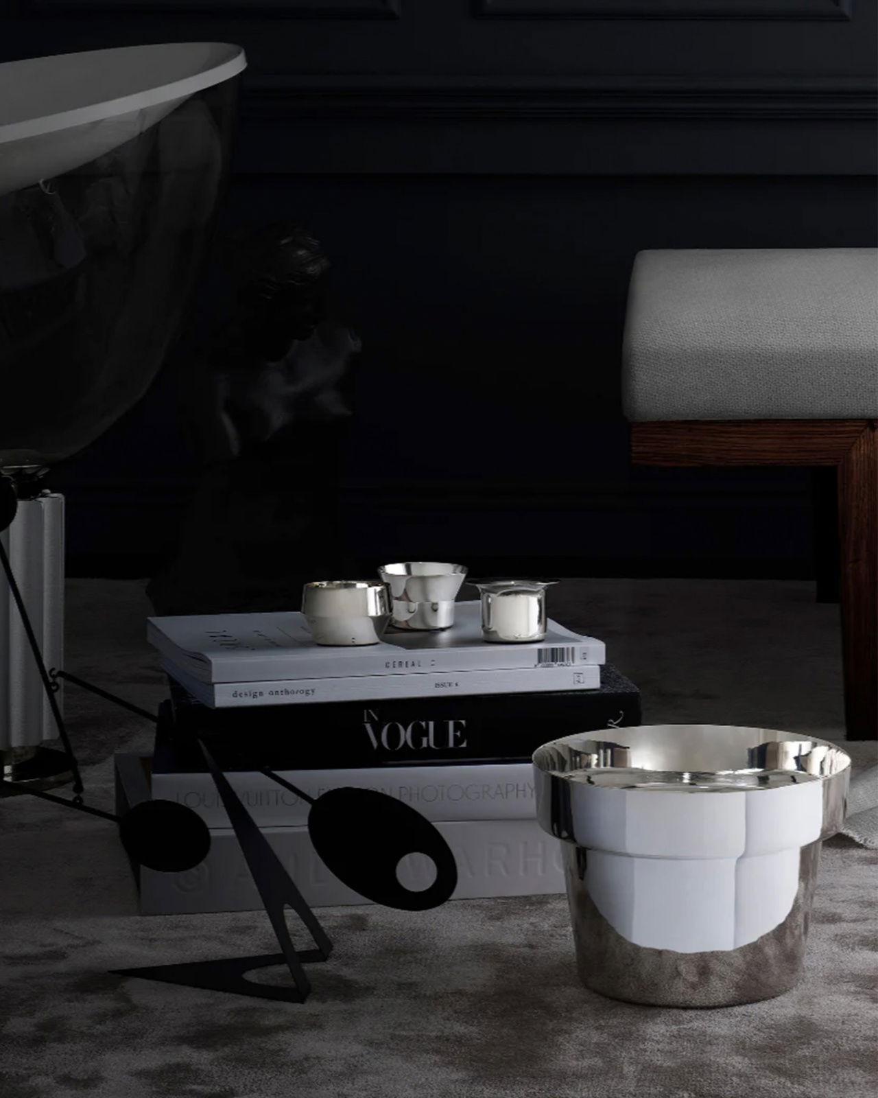 Kin ljushållare silver 3-pack