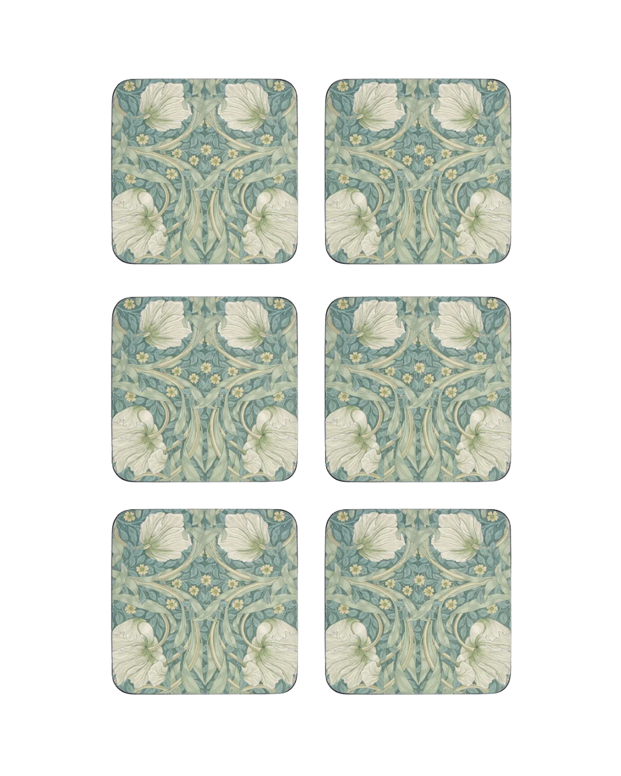 Morris & Co glasunderlag Pimpernel 6-pak