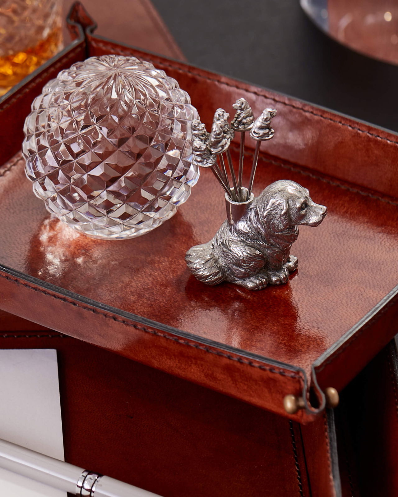 Golden cocktailpinnar