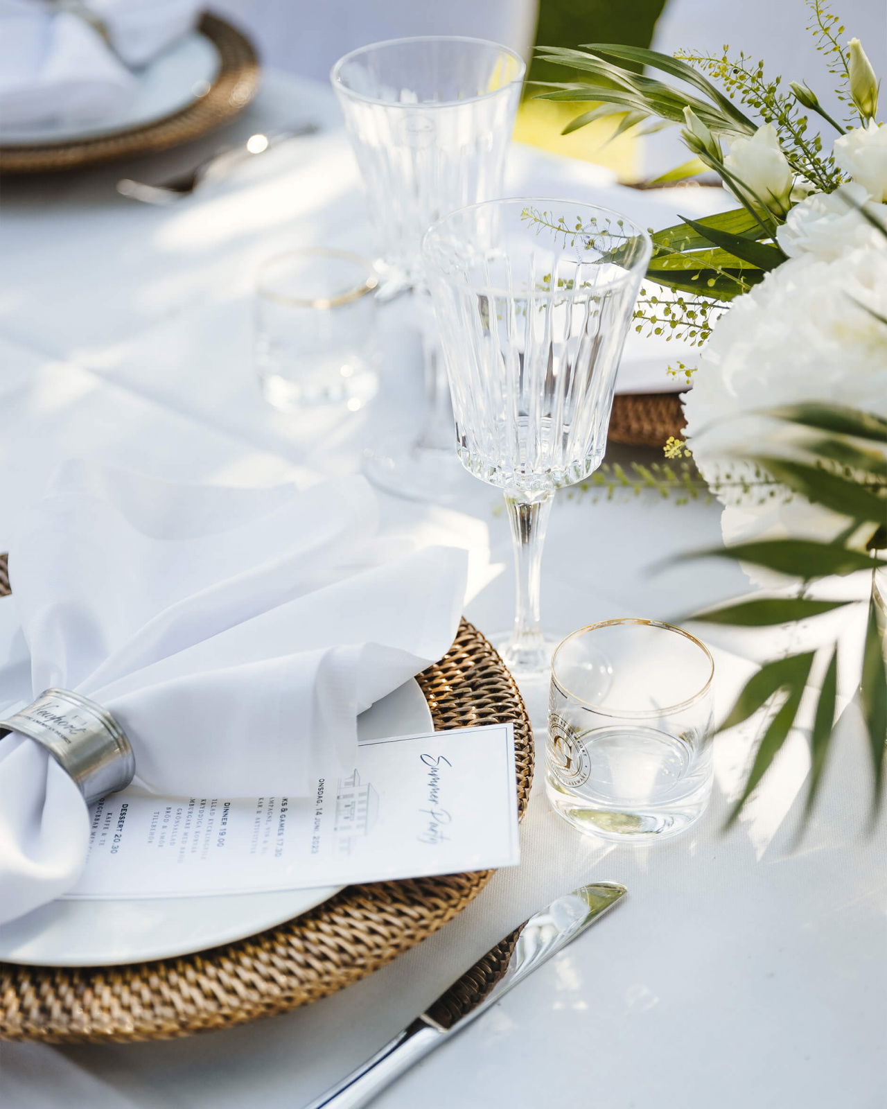 Antique tallriksunderlägg rotting 4-pack