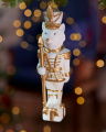 Lucian eiswolf weihnachtsschmuck weiß/gold