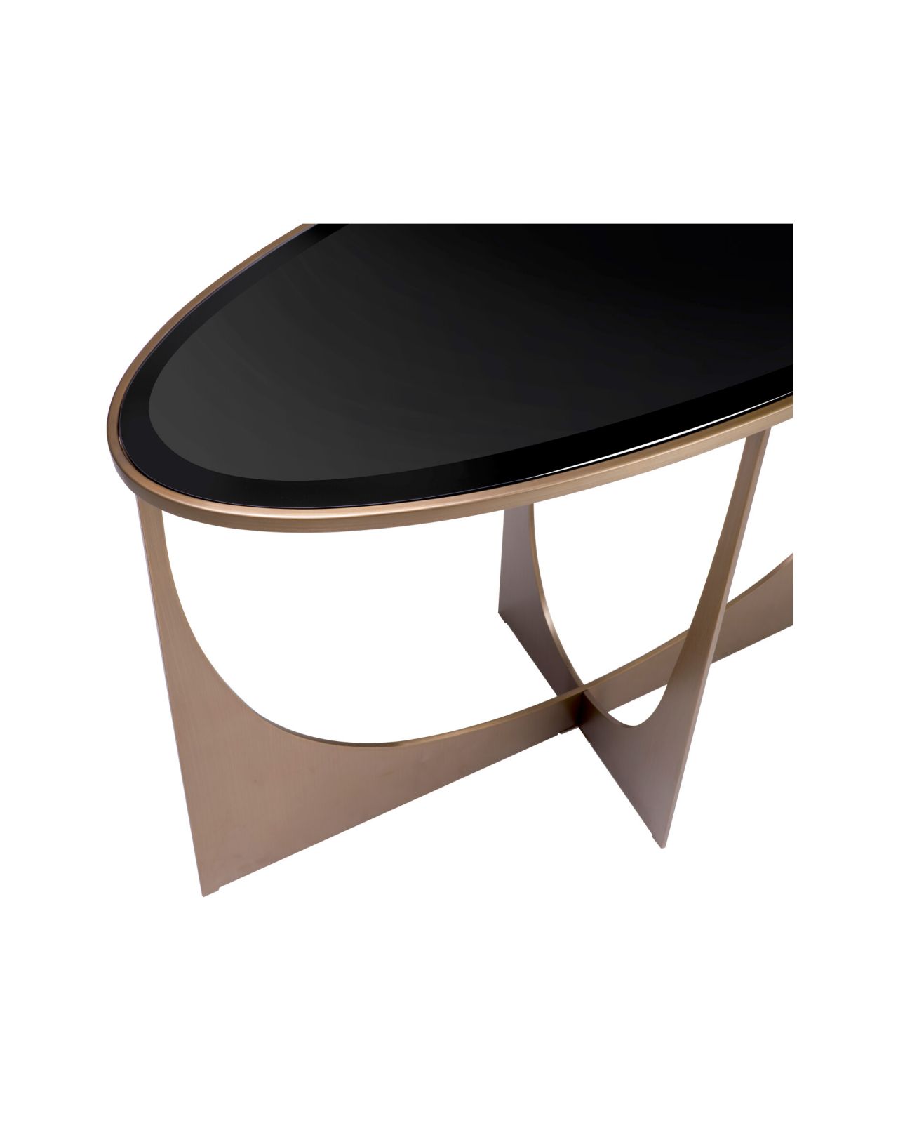 Elegance Console Table Brushed Brass Finish