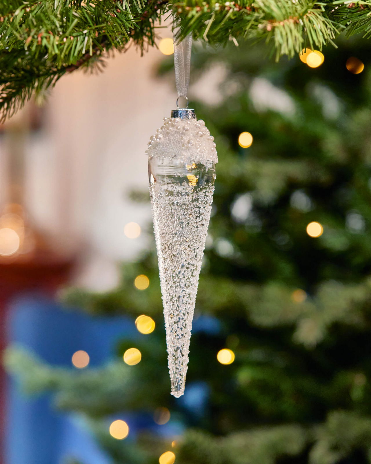 Ivy Icicles Christmas Tree Decoration 2-pack