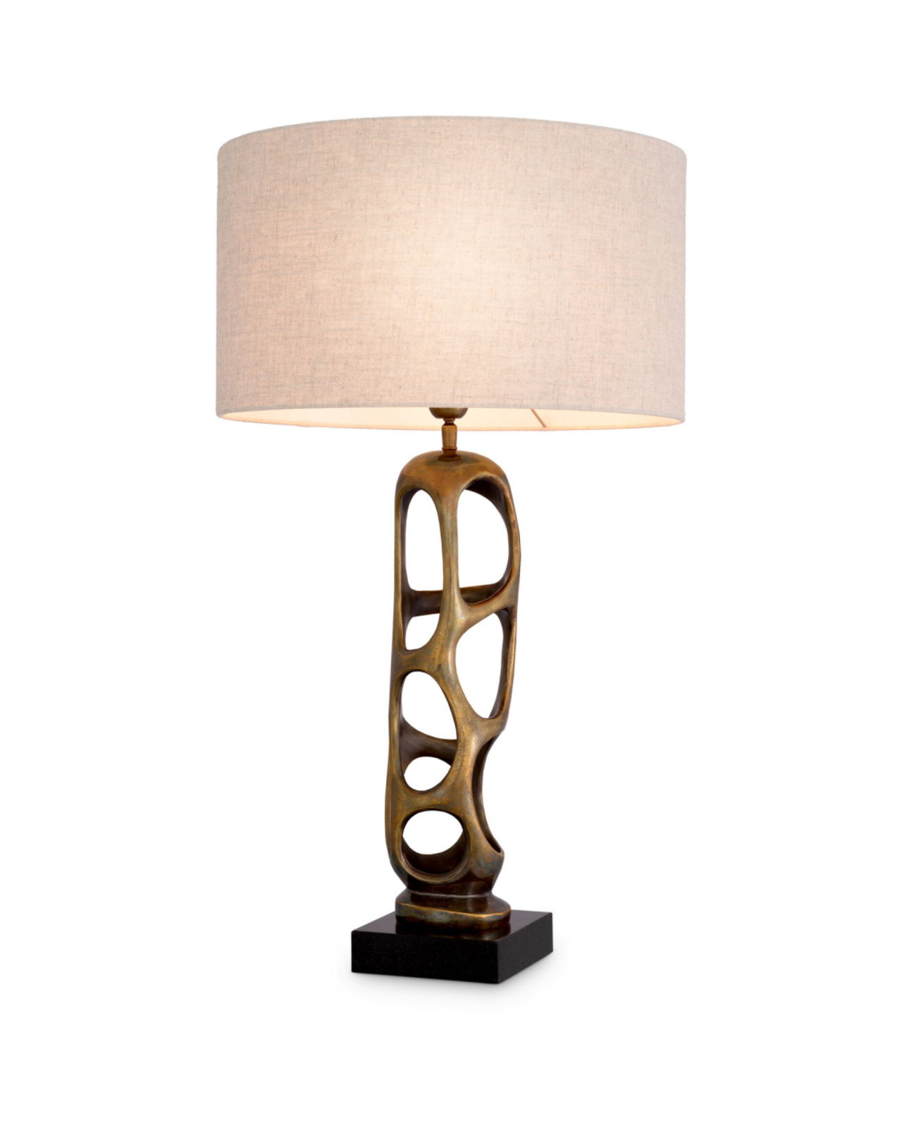 Kearny bordlampe antik messing