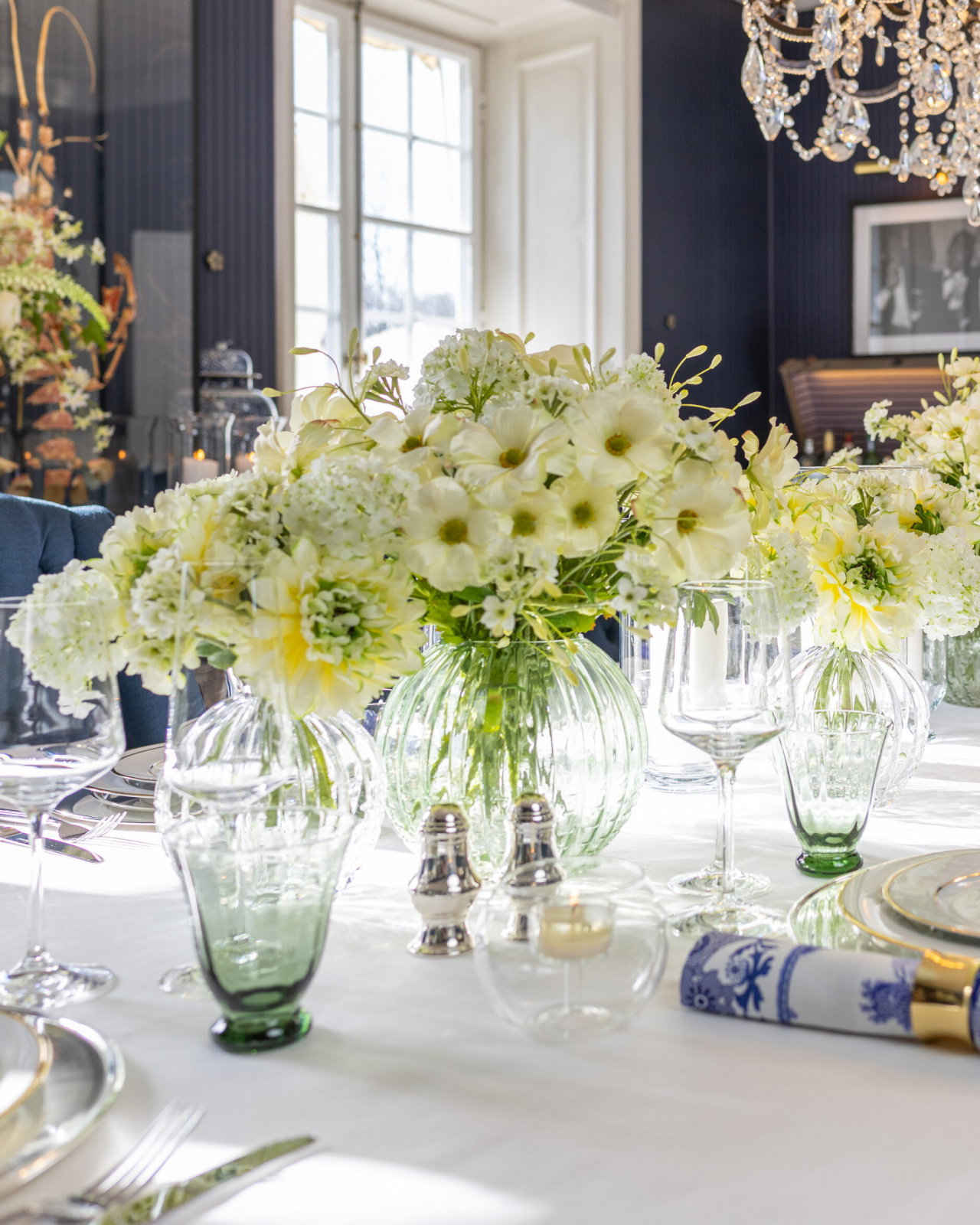 Willow glasvas grön