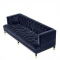 Castelle sofa savona midnight blue velvet