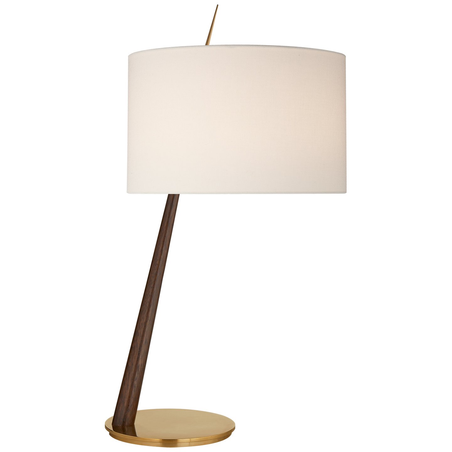 Stylus Angled Table Lamp Dark Walnut Large