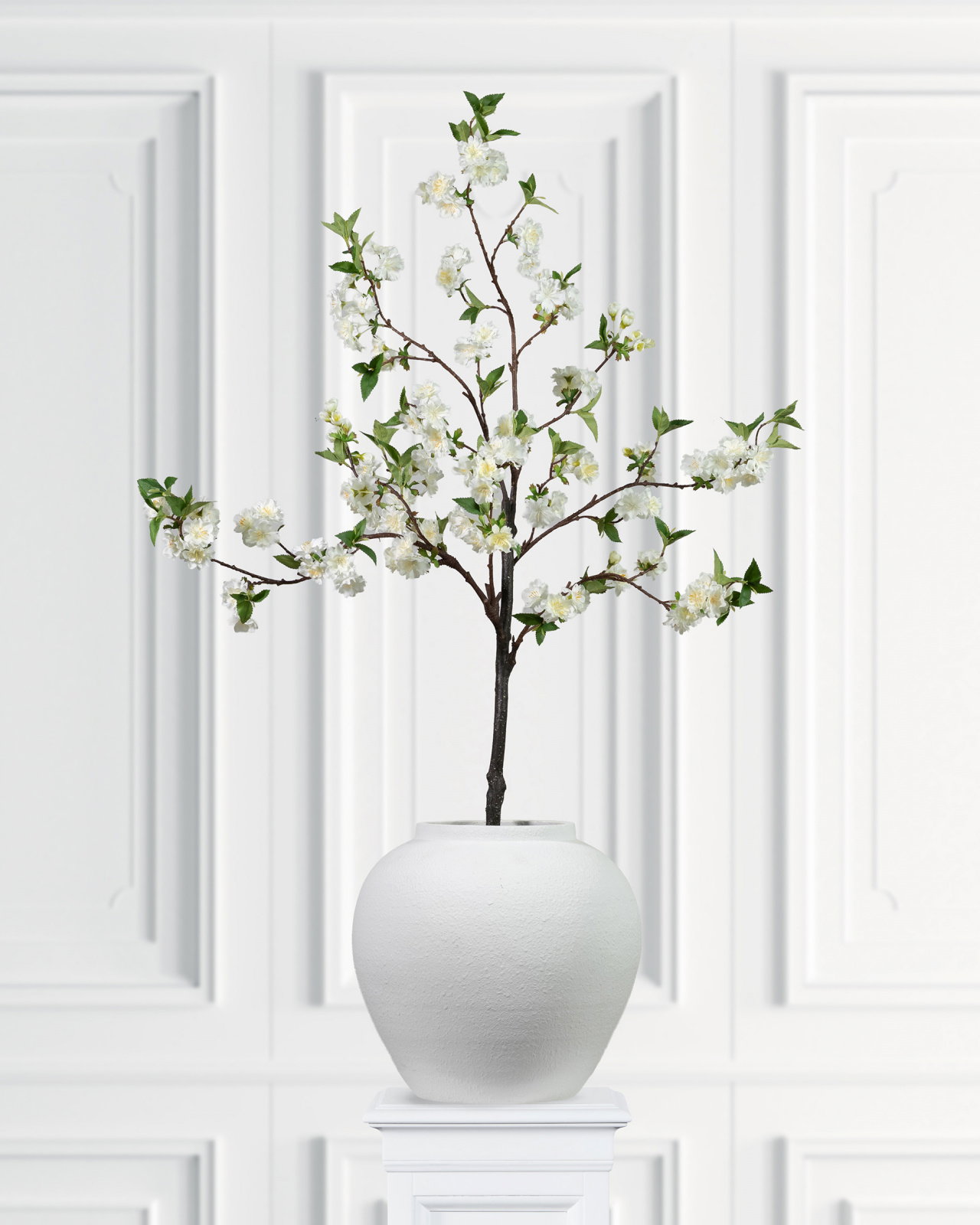 Cherry Blossom Artificial Tree White