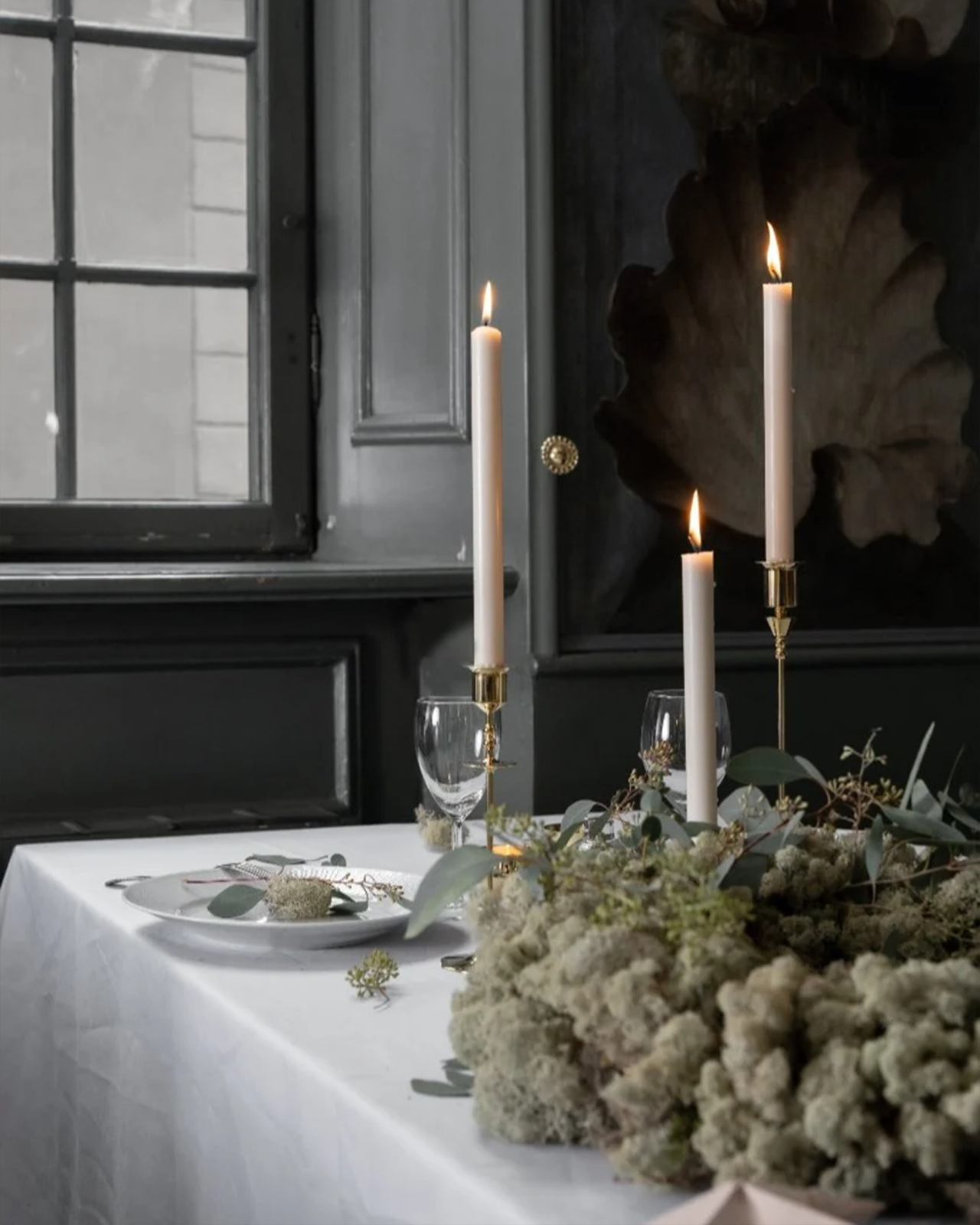 Veermakers Bluebell candlestick brass