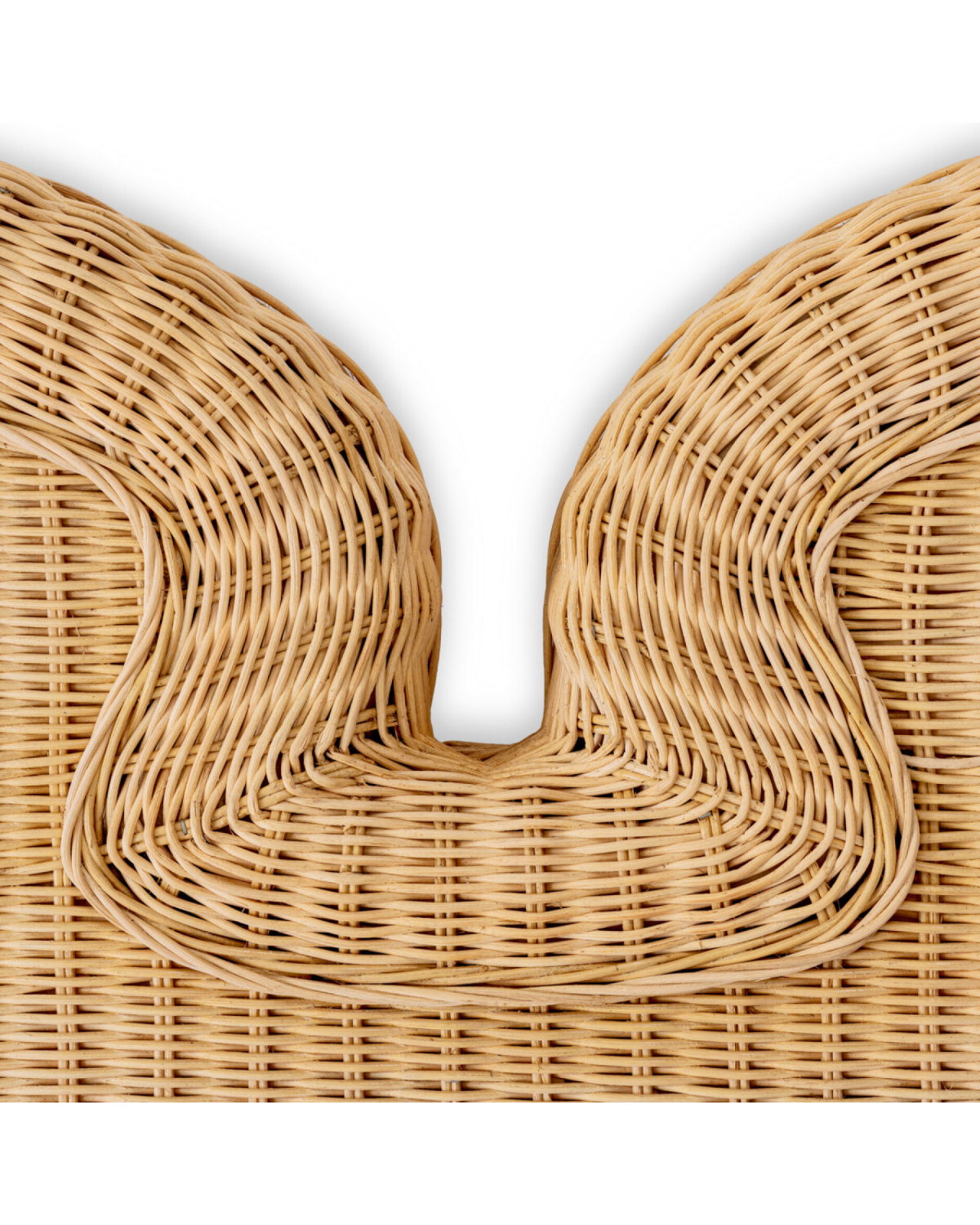 Boudoir hoofdbord van rotan