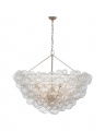 Talia 56" Chandelier Burnished Silver Leaf