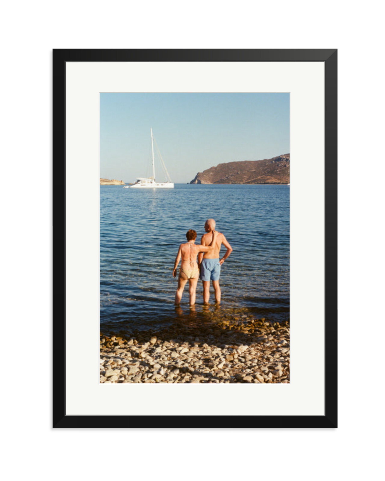 Couple in the Rocks Black / XL