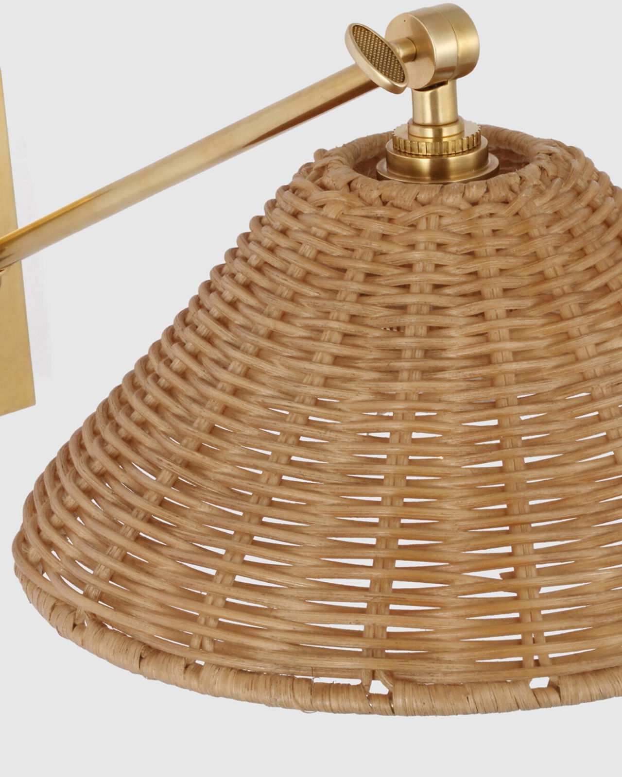 Wimberley Single Library Wall Light Brass