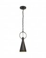 Limoges Small Pendant Natural Rust/Black Shade