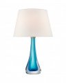 Christa Large Table Lamp Cerulean Blue Glass