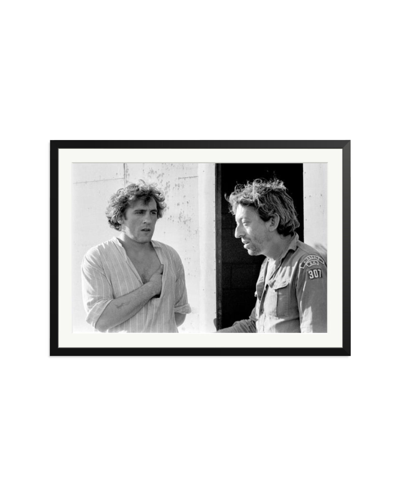 Gerard Depardieu and Serge Gainsbourg Black / XXL