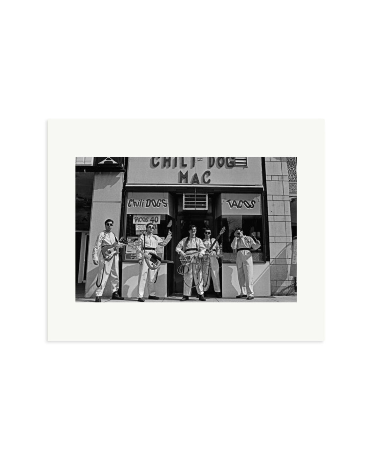 Devo at The Chili Dog Mac in Akron 1978 Print Only / Medium