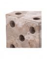 Visa dice decoration brown marble set of 2