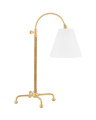 Curves no.1 bordlampe antikk messing