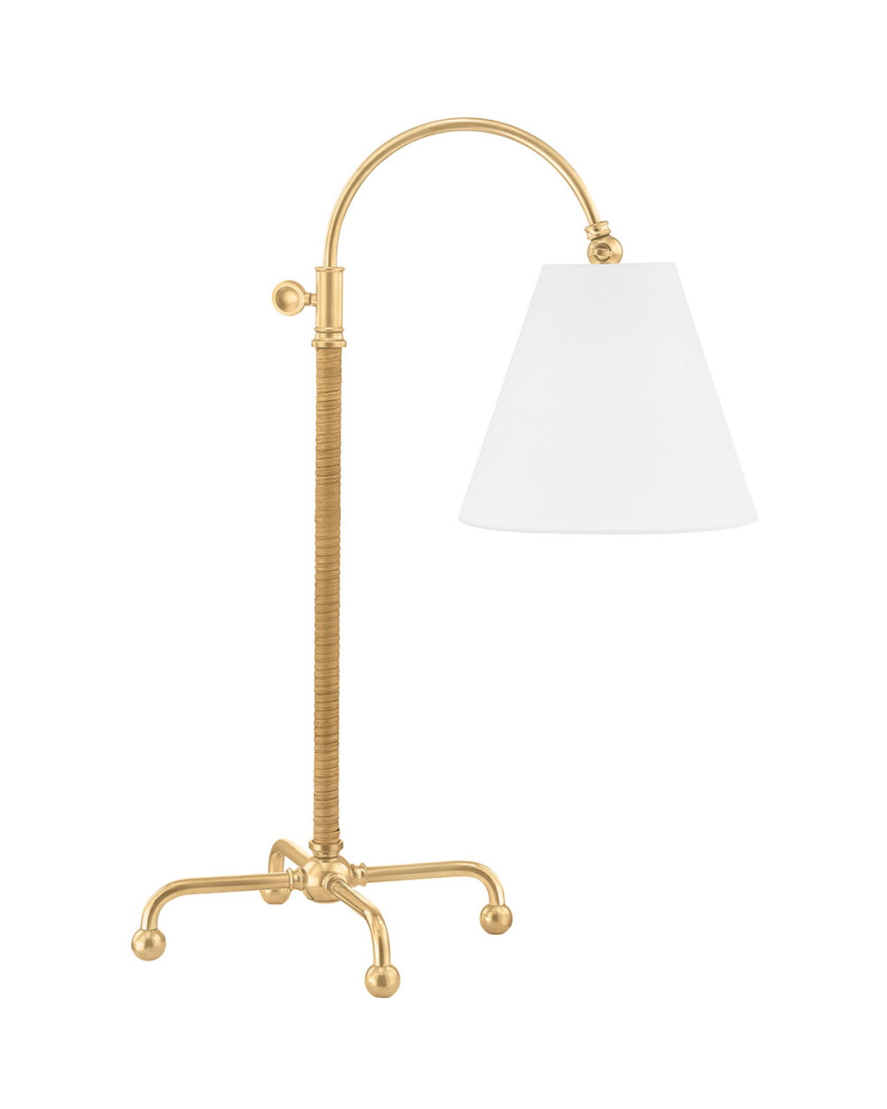 Curves no.1 bordlampe antikk messing