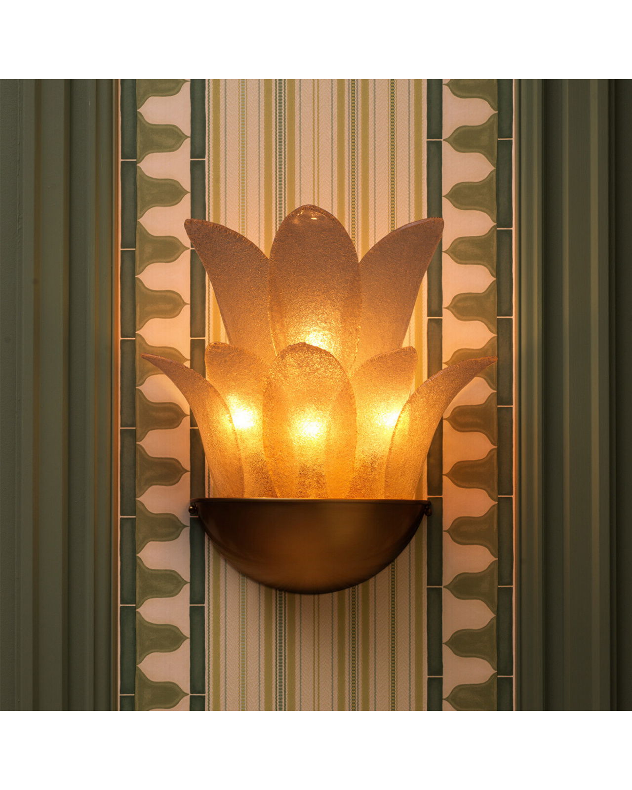 Melrose wandlamp antiek messing