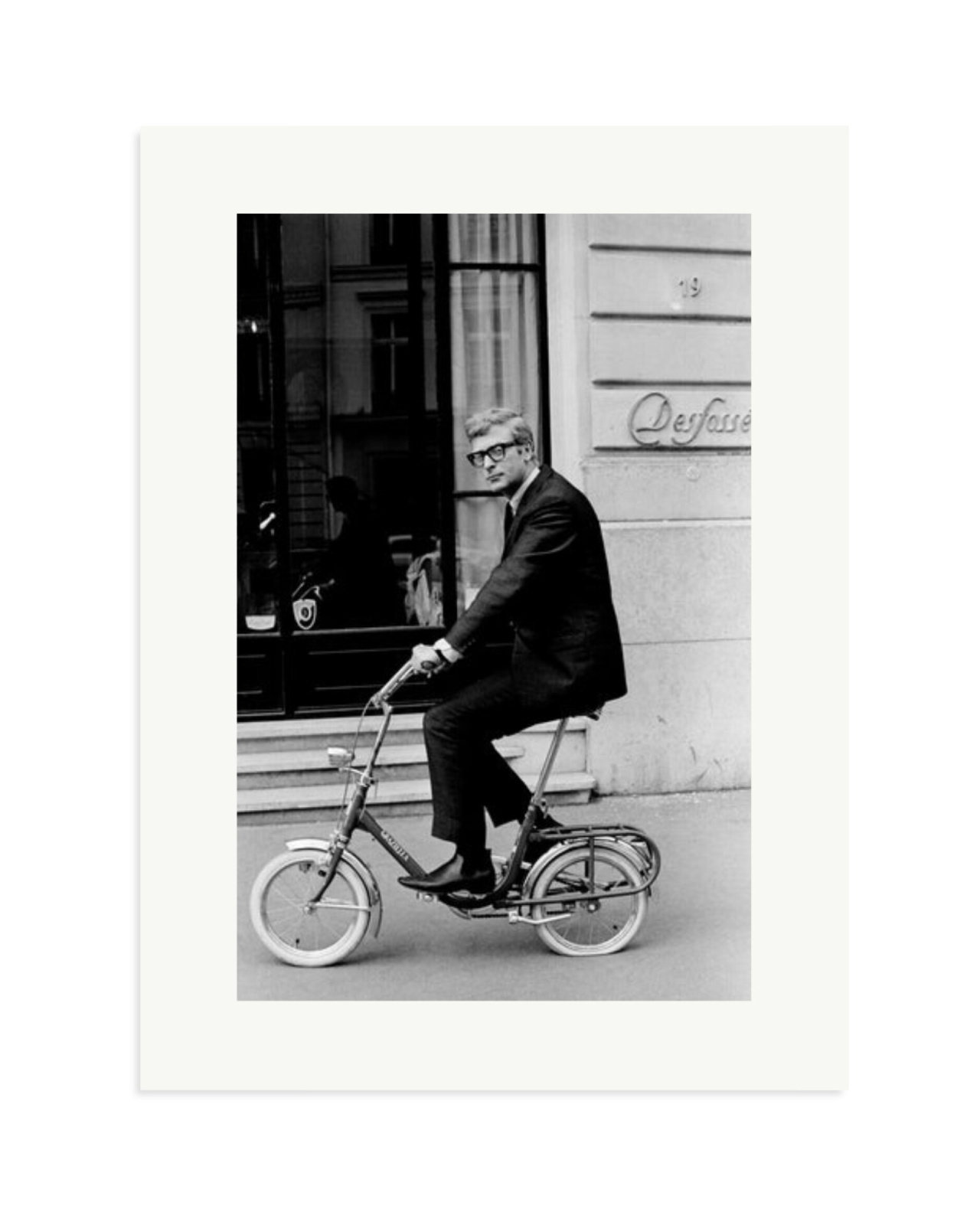 Michael Caine on His Bike Print Only / XL