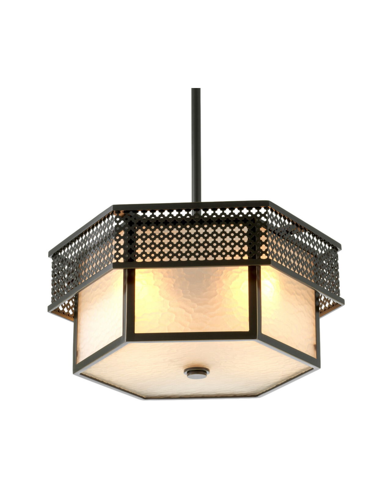Minerva plafondlamp brons