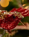 Lancaster Hummingbird Ornament Red